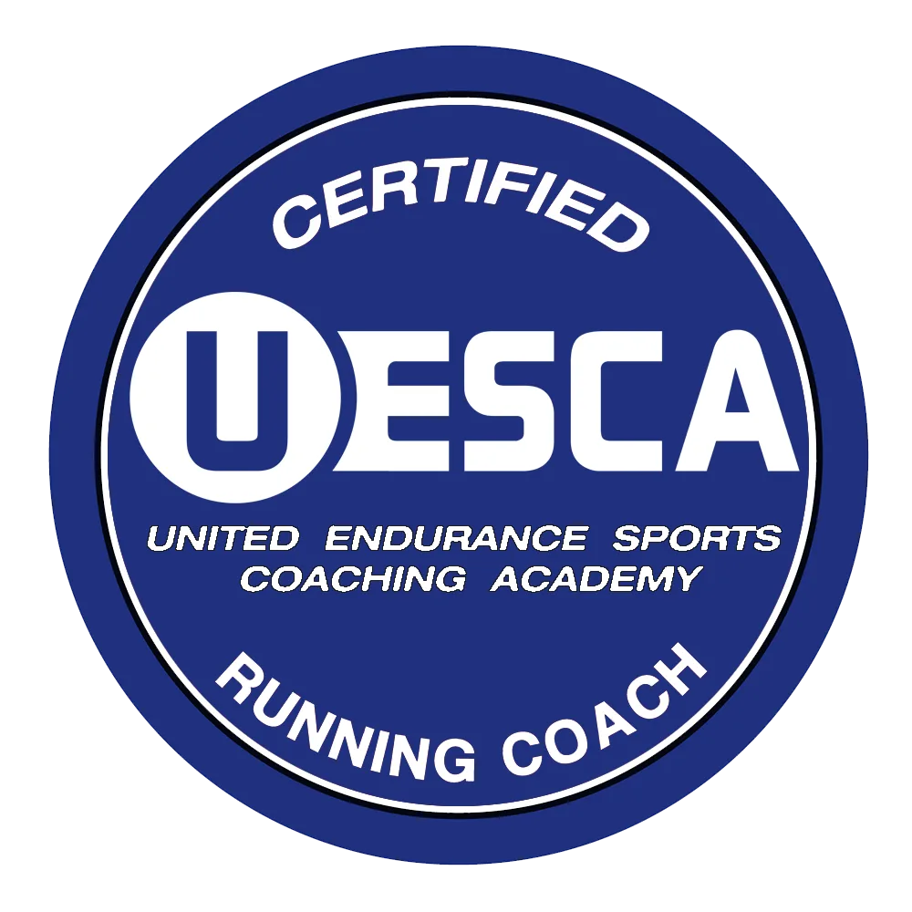 UESCA certified running coach badge, United Endurance Sports Coaching Academy